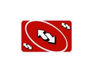 Red Uno Reverse Card